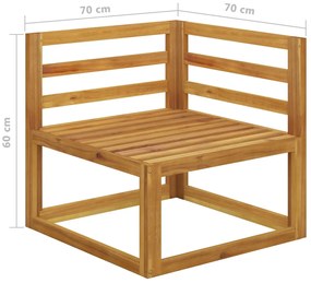 Banco de jardim de 2 lugares com almofadões cinzento-escuro