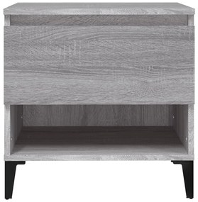 Mesas de apoio 2 pcs 50x46x50 cm deriv. madeira cinzento sonoma