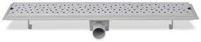 Dreno de chuveiro linear 2 pcs bolhas 730x140 mm aço inoxidável