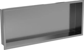 Mexen X-Wall-R prateleira embutida com flange 75 x 30 cm, cinza gun escovado - 19E0753010