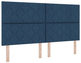 Cama vidaXL Azul 180x200 cm em Tecido