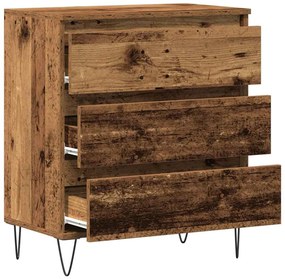 Sideboard vidaXL com Gavetas Madeira Velha 60x35x70 cm Madeira Engenha