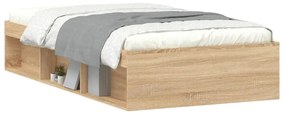 Estrutura de cama 90x200 cm carvalho sonoma