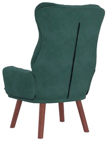 Poltrona Relaxante Veludo Verde Escuro
