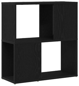 Estante VidaXL Preta Carvalho 60x24x63 cm em Madeira de Engenharia