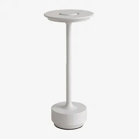 Candeeiro de mesa exterior LED sem fios Rivkin Branco - Sklum