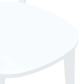 Cadeiras de jantar 2 pcs madeira de seringueira maciça branco