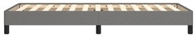 Estrutura de cama sem colchão 90x200 cm tecido cinzento-escuro
