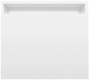 Conjunto mesas centro 100x48x40cm contrapla. branco brilhante