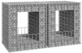 Postes/cestos gabião 2 pcs 50x50x60 cm ferro