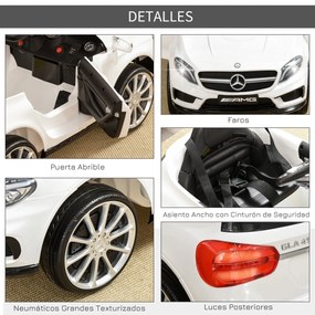 Carro Eléctrico Mercedes Benz GLA para Crianças acima de 3 Anos com Co