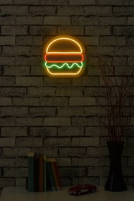 Iluminação LED Decorativa Hamburger – Multicolor – 28 x 27 x 2 cm