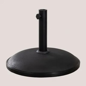 Base De Guarda-sol Redonda Ø50 Cm Em Concreto Zante Preto - Sklum