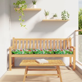 vidaXL Almofadas de Palete para Banco 2 pcs Selva Tropical 180x40x8 cm Tecido Oxford