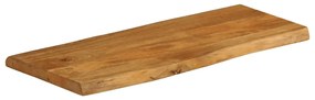 Tampo de mesa c/ borda viva 90x40x2,5 cm mangueira maciça