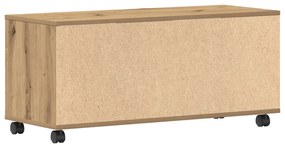 Armário de TV vidaXL Carvalho Artesanal 90x35x35 cm Madeira Técnica