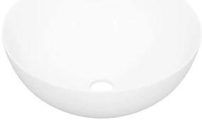 Lavatório redondo 36x15 cm cerâmica branco