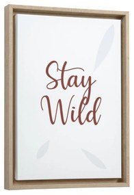 Kave Home - Quadro Uriana de madeira Stay Wild 30 x 42 cm