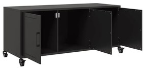 Móvel de TV 100,5x39x43,5 cm aço preto