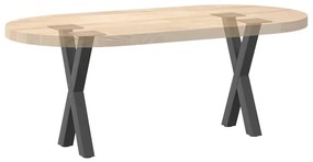 Pés para mesa de centro em formato de X, 2 peças, antracite, 28x(42-43