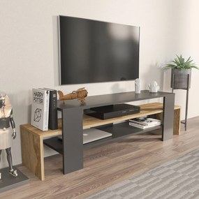 TV Stand Lenora – Carvalho Preto – 150 cm x 45 cm x 35 cm
