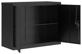 Arquivador 90x40x110 cm aço preto