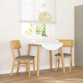 vidaXL Cadeiras de jantar com almofadões 2 pcs madeira maciça