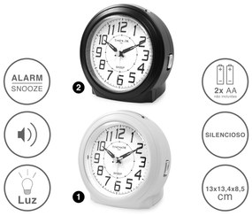Despertador Timemark Analogico Plástico Multicor 13X13.4X8.5cm