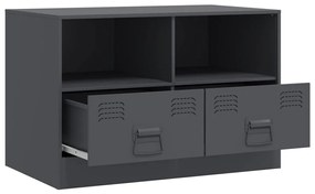 Móvel de TV 67x39x44 cm aço antracite