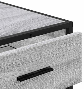 Cómoda com 3 Gavetas - 70x41x56 cm - deriv. madeira - cinzento sonoma
