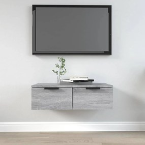 vidaXL Armário parede 68x30x20cm derivados madeira cinzento sonoma