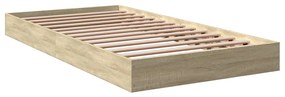 Estrutura cama s/ colchão derivados de madeira carvalho sonoma