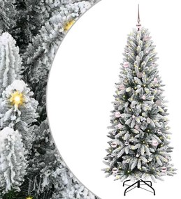 vidaXL Árvore de Natal Artificial com 150 LEDs Branco 150 cm