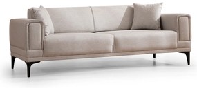Sofá-Cama de 3 Lugares Horizon – Ecru – 215x85x77 cm