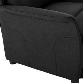 Poltrona Recliner Tecido Preto