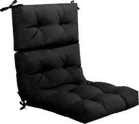 Almofada para Cadeira de Encosto Alto (CADEIRA NÃO INCLUIDA), 56,5 x 51,5 x 64,5 cm, Encosto Ajustável, Preto
