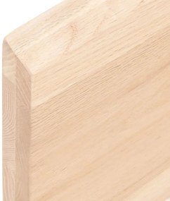 Prateleira de parede 80x40x(2-4) cm carvalho maciço não tratado