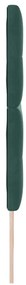 Cabeceira LED vidaXL Verde Escuro 90 cm Veludo