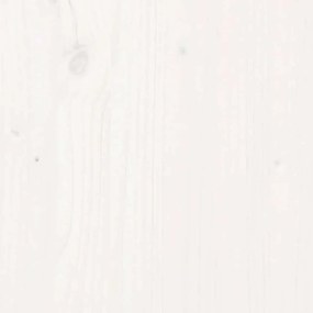 Cama para cães 95,5x65,5x28 cm madeira de pinho maciça branco