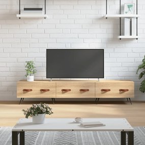 vidaXL Móvel de TV 150x36x30 cm derivados de madeira carvalho sonoma