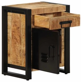 Mesa de cabeceira 40x30x50 cm madeira maciça manga áspera