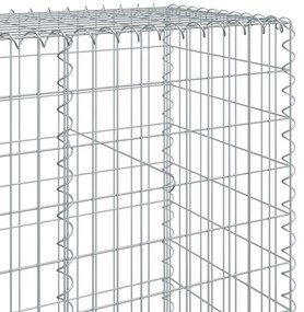 Cesto gabião com cobertura 100x50x200 cm ferro galvanizado