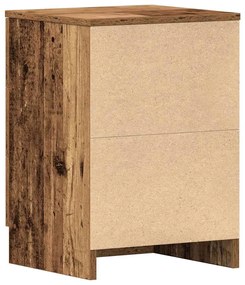 Mesa de cabeceira madeira velha 38x35x55 cm madeira trabalhada