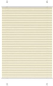 Creme Plissada Cega 95x150 cm Largura Tecido 94,4 cm Poliéster