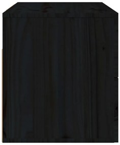 Mesa de cabeceira de parede 50x36x40 cm preto