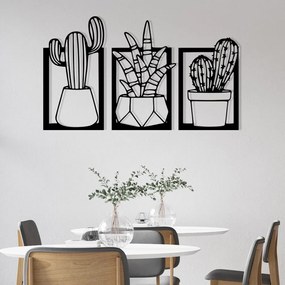 Acessório Decorativo de Parede Nazen – Preto – 49 x 29 cm