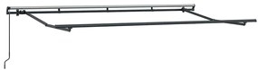 Toldo com Cortina Creme 350 x 200 x 120 cm Tecido, Metal