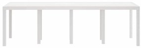 Mesa de Jardim vidaXL Branca 250x100x73 cm Polyrattan