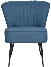 Cadeira de cocktail tecido azul