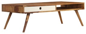 Mesa de centro 110x50x35 cm madeira de sheesham maciça